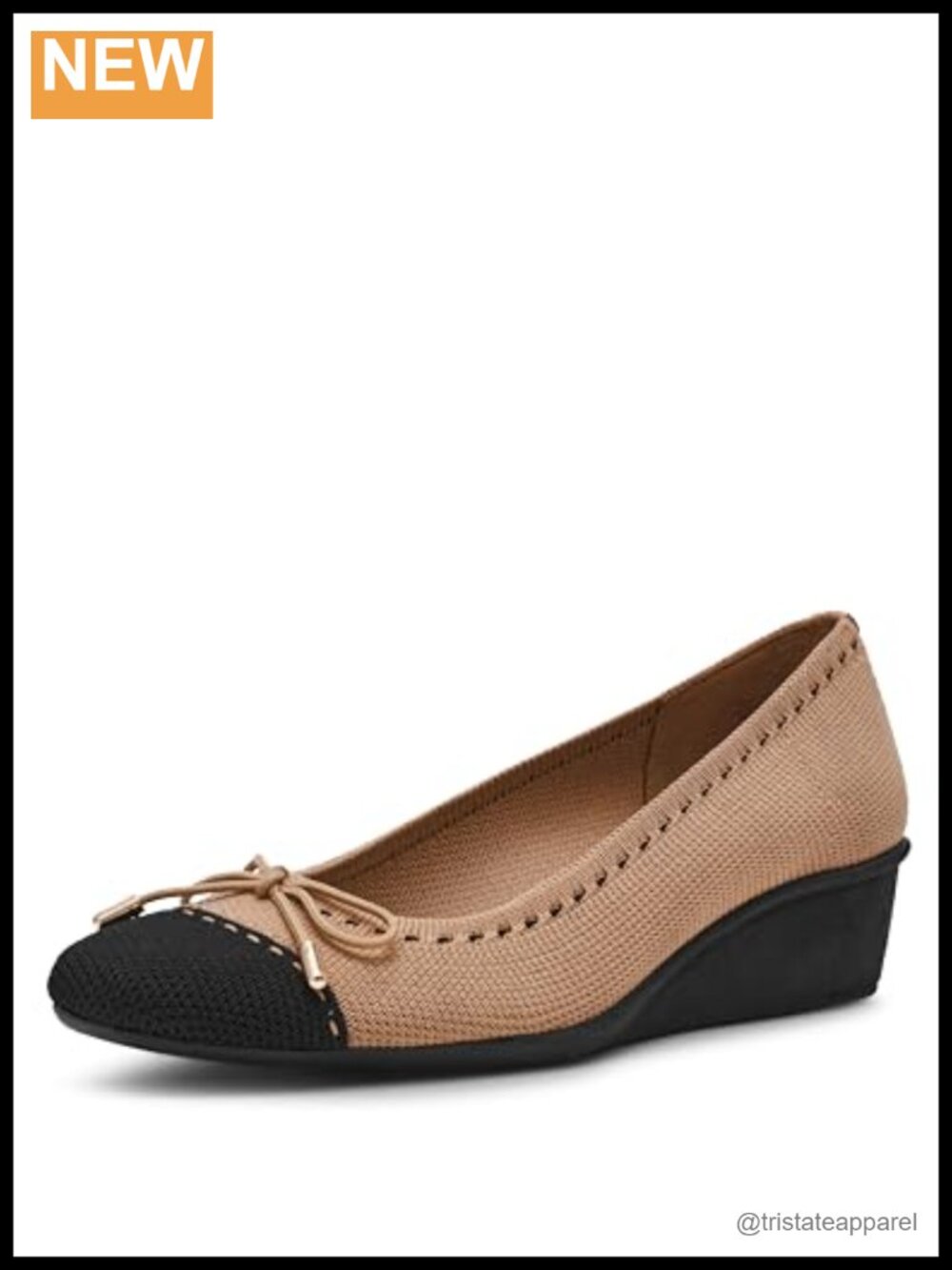 Anne Klein Wesson Pointed Toe Wedge Heel Pump Formal Slip-On